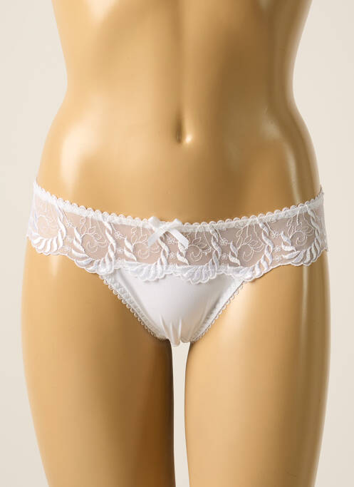 Tanga blanc LEJABY pour femme