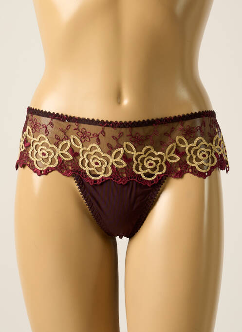 Tanga violet LEJABY pour femme