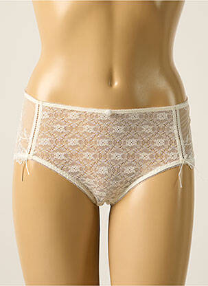 Shorty effet matière satinée blanc EMPREINTE femme