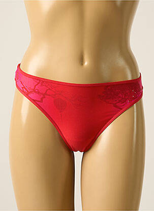 Tanga stretch rouge MARLIES DEKKERS femme