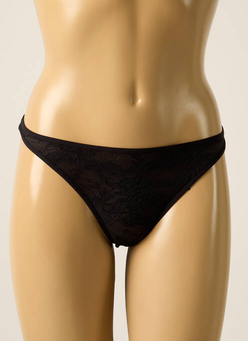 Tanga noir MARLIES DEKKERS pour femme