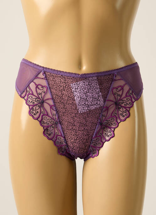 Tanga violet EMPREINTE pour femme