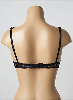 Soutien-gorge effet matière satinée haut soutien-gorge balconnet noir LEJABY femme