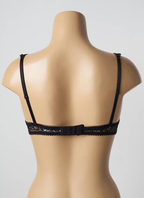 Soutien-gorge effet matière satinée haut soutien-gorge balconnet noir LEJABY femme