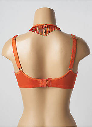Soutien-gorge effet matière satinée haut soutien-gorge moulé orange MARLIES DEKKERS femme
