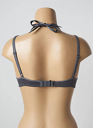 Soutien-gorge effet matière satinée haut soutien-gorge push-up gris MARLIES DEKKERS femme