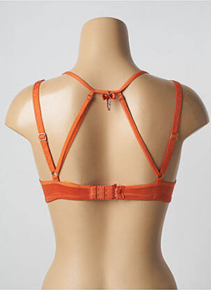 Soutien-gorge effet matière satinée haut soutien-gorge push-up orange MARLIES DEKKERS femme