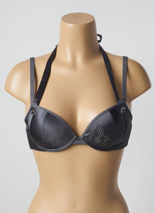 Soutien-gorge effet matière satinée haut soutien-gorge push-up gris MARLIES DEKKERS femme