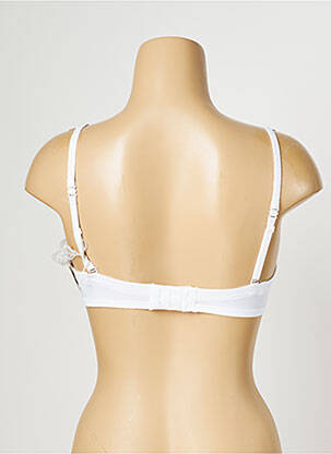 Soutien-gorge effet matière satinée haut soutien-gorge balconnet blanc MARIE JO femme