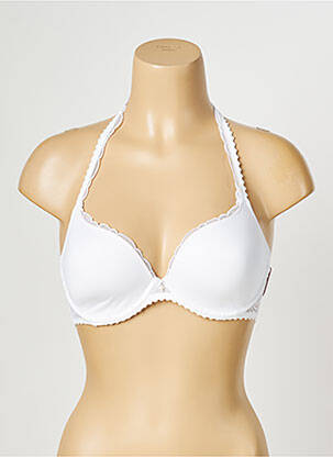 Soutien-gorge effet matière satinée haut soutien-gorge moulé blanc MARIE JO femme