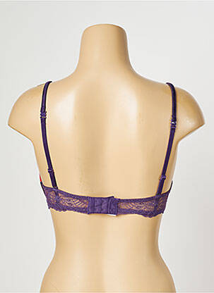 Soutien-gorge effet matière satinée haut soutien-gorge moulé violet MARIE JO femme