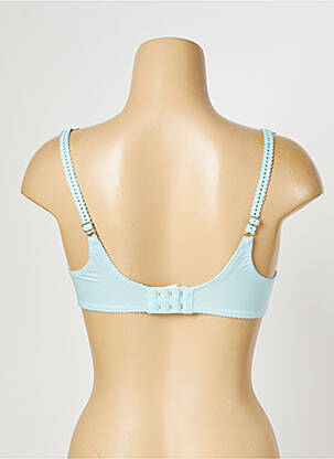 Soutien-gorge effet matière satinée haut soutien-gorge emboitant bleu EMPREINTE femme