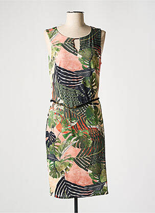 Robe mi-longue sans manche sans manche vert K-DESIGN femme