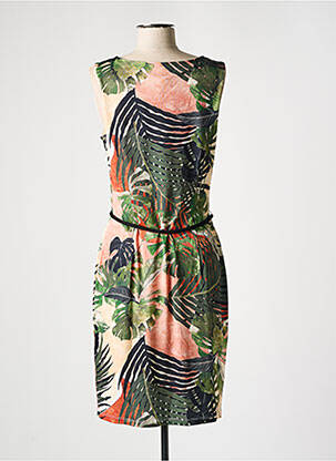 Robe mi-longue sans manche sans manche vert K-DESIGN femme
