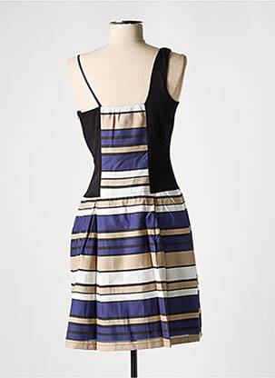 Robe mi-longue sans manche sans manche noir PAUL BRIAL femme