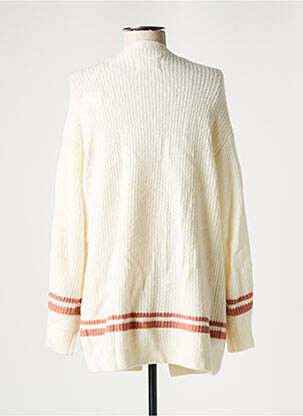 Gilet manches longues resserrée sur le bas beige YAYA femme