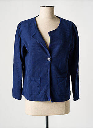 Veste casual epaulette bleu NICE THINGS femme
