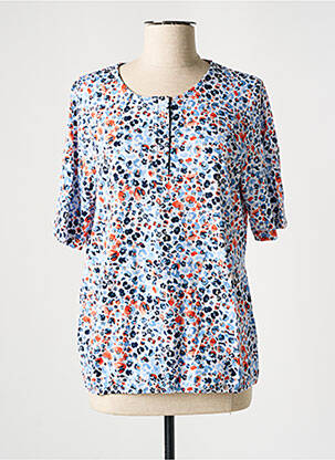 T-shirt manches mi-longues manches courtes bleu RABE femme