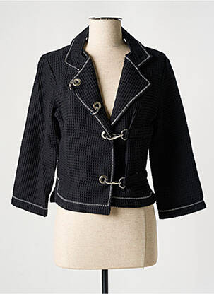 Veste casual col tailleur noir LO! LES FILLES femme
