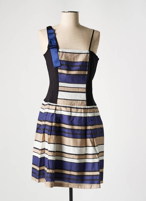 Robe mi-longue sans manche sans manche noir PAUL BRIAL femme