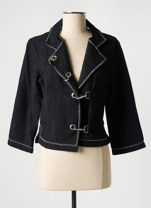 Veste casual col tailleur noir LO! LES FILLES femme