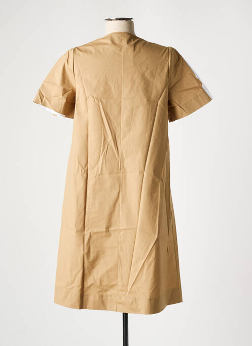 Robe mi-longue beige MARIA BELLENTANI pour femme