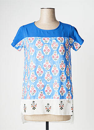 Top manches courtes manches courtes bleu LOLITAS&L femme