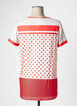 Top manches courtes manches courtes rouge POUPEE CHIC femme