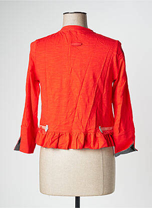 Veste casual col rond rouge POUPEE CHIC femme