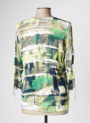 Pull resserrée sur le bas manches longues vert RABE femme
