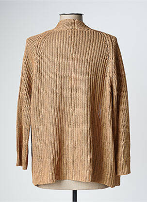 Gilet manches longues resserrée sur le bas beige SIGNE NATURE femme