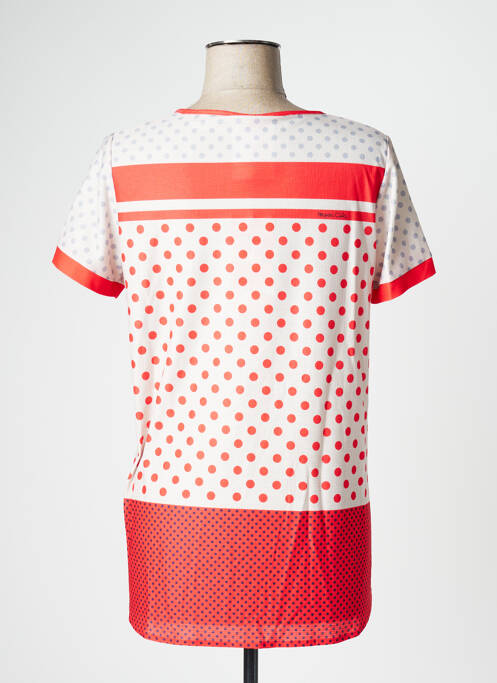 Top manches courtes manches courtes rouge POUPEE CHIC femme