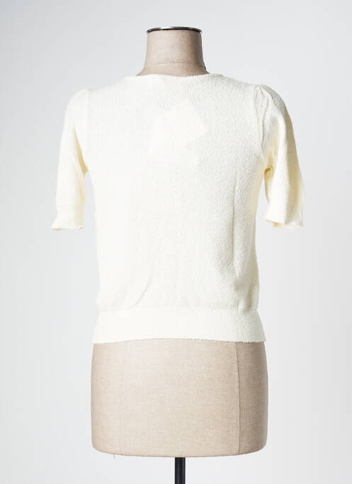 Gilet manches courtes resserrée sur le bas beige INDI & COLD femme