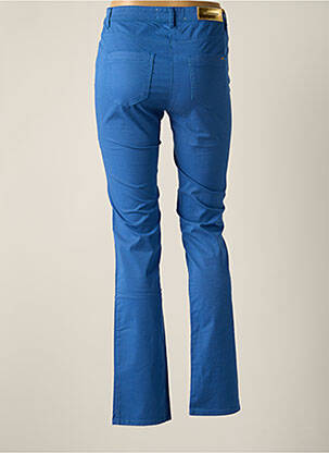 Pantalon droit stretch taille normale bleu COUTURIST femme