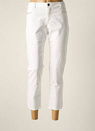 Pantalon 7/8 stretch taille normale blanc EMMA & ROCK femme