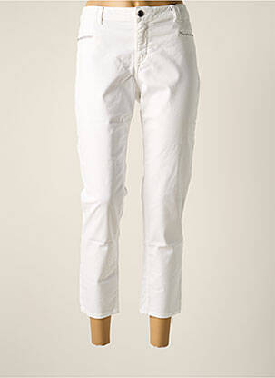 Pantalon 7/8 stretch taille normale blanc EMMA & ROCK femme