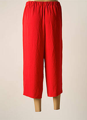 Pantacourt taille haute taille haute rouge POUPEE CHIC femme