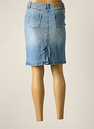 Jupe courte coupe droite bleu EMMA & ROCK femme