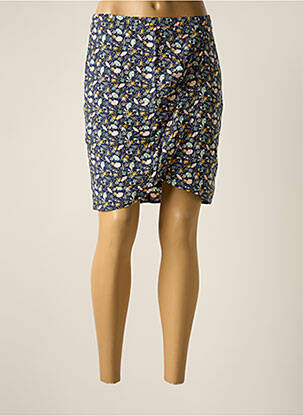 Jupe courte coupe droite bleu I.CODE (By IKKS) femme