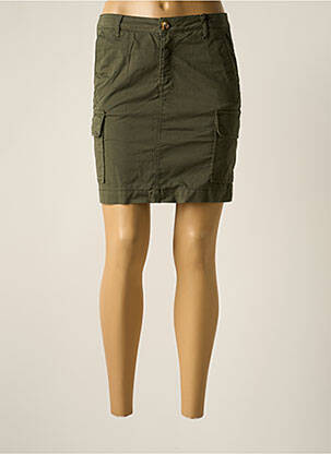 Jupe courte poches vert EMMA & ROCK femme