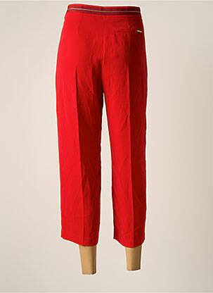 Pantacourt taille haute taille haute rouge ONE STEP femme