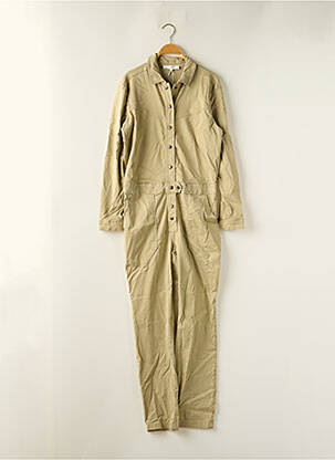 Combi-pantalon poches manches longues beige YAYA femme
