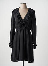 Robe courte manches longues manches longues noir MOLLY BRACKEN femme