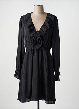 Robe courte manches longues manches longues noir MOLLY BRACKEN femme