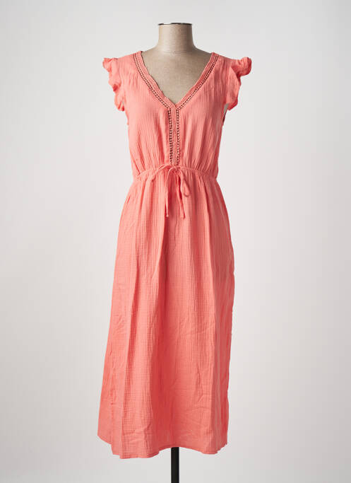 Robe mi-longue orange MOLLY BRACKEN pour femme