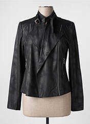 Veste simili cuir noir JULIE GUERLANDE pour femme seconde vue