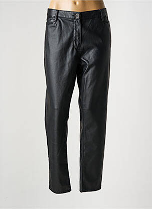 Pantalon slim stretch taille normale noir JULIE GUERLANDE femme