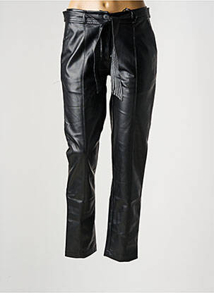 Pantalon slim taille normale taille normale noir JULIE GUERLANDE femme