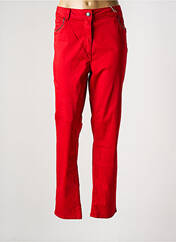 Pantalon droit rouge DIANE LAURY pour femme seconde vue