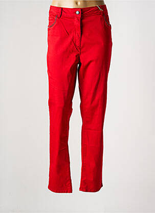 Pantalon droit rouge DIANE LAURY pour femme